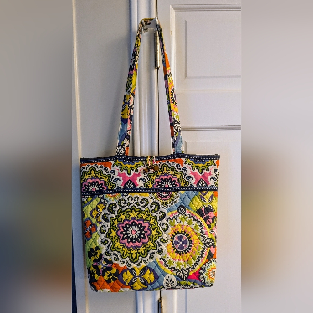 Vera Bradley Rio Pattern Toggle Tote/Shoulder Bag